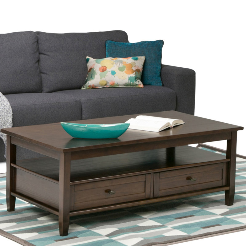 Alcott Hill® Oyama Solid Wood Coffee Table with Storage & Reviews Wayfair